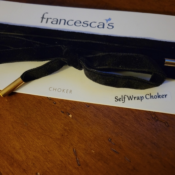 Francesca's Self Wrap Choker and Choker With Gold Clasp - Picture 2 of 5
